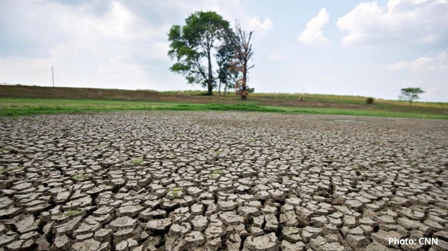 land affected by severe drought